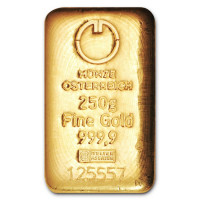 Gold bar 250g Münze Österreich