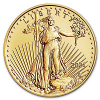 Gold coin American Gold Eagle 1/10 oz Type2