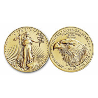 Gold coin American Gold Eagle 1/4 oz Type2