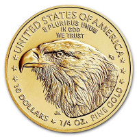 Gold coin American Gold Eagle 1/4 oz Type2