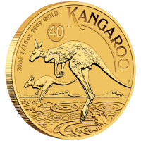 Gold coin Australian Kangaroo 1/10 oz 2026 40th anniversary
