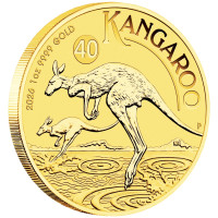 Gold coin Australian Kangaroo 1 oz 2026 40th anniversary