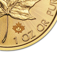 Gold coin Canadian Maple Leaf 1 oz