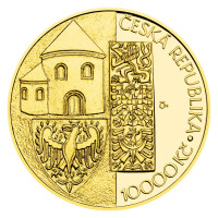 Gold coin ČNB 10.000 Kč 1100th anniversary of the beginning of Prince Wenceslas' reign PROOF 1 oz