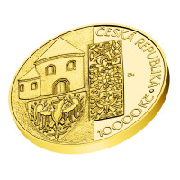 Gold coin ČNB 10.000 Kč 1100th anniversary of the beginning of Prince Wenceslas' reign PROOF 1 oz