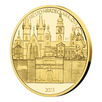Gold coin ČNB 5.000 Kč Hradec Králové PROOF