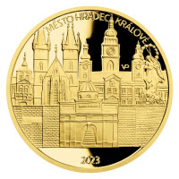 Gold coin ČNB 5.000 Kč Hradec Králové PROOF