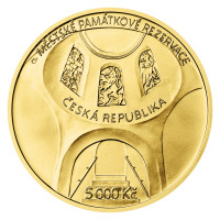 Gold coin ČNB 5.000 Kč Hradec Králové STANDARD