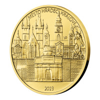 Gold coin ČNB 5.000 Kč Hradec Králové STANDARD