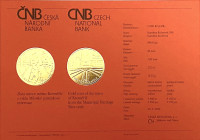 Gold coin ČNB 5.000 Kč Kromeriz PROOF 1/2 oz