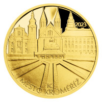 Gold coin ČNB 5.000 Kč Kromeriz PROOF 1/2 oz