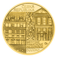 Gold coin ČNB 5.000 Kč Pilsen PROOF 1/2 oz
