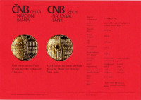 Gold coin ČNB 5.000 Kč Pilsen PROOF 1/2 oz