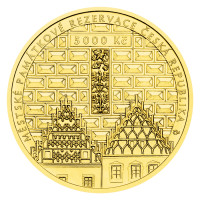 Gold coin ČNB 5.000 Kč Tábor PROOF 1/2 oz