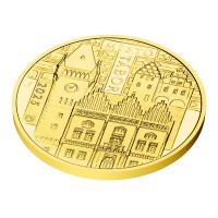 Gold coin ČNB 5.000 Kč Tábor PROOF 1/2 oz