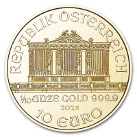 Gold coin Wiener Philharmoniker 1/10 oz 2025