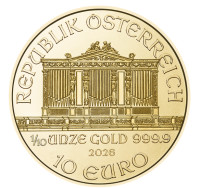 Gold coin Wiener Philharmoniker 1/10 oz 2026
