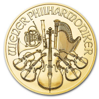 Gold coin Wiener Philharmoniker 1/4 oz