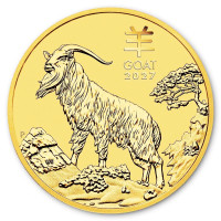 Gold coin Year of the Goat 1/10 oz (2027)
