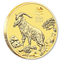 Gold coin Year of the Goat 1/4 oz (2027)