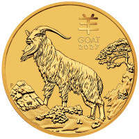 Gold coin Year of the Horse 1/4 oz (2027)