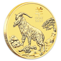 Gold coin Year of the Goat 1 oz (2027)