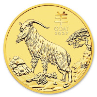 Gold coin Year of the Goat 1 oz (2027)