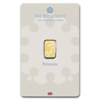 Gold ingot 1g Britannia