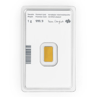 Gold ingot 1g Münze Österreich