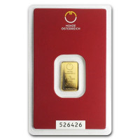 Gold ingot 2g Münze Österreich
