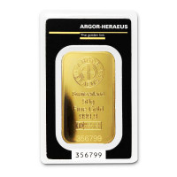 Gold ingot 50g Argor Heraeus